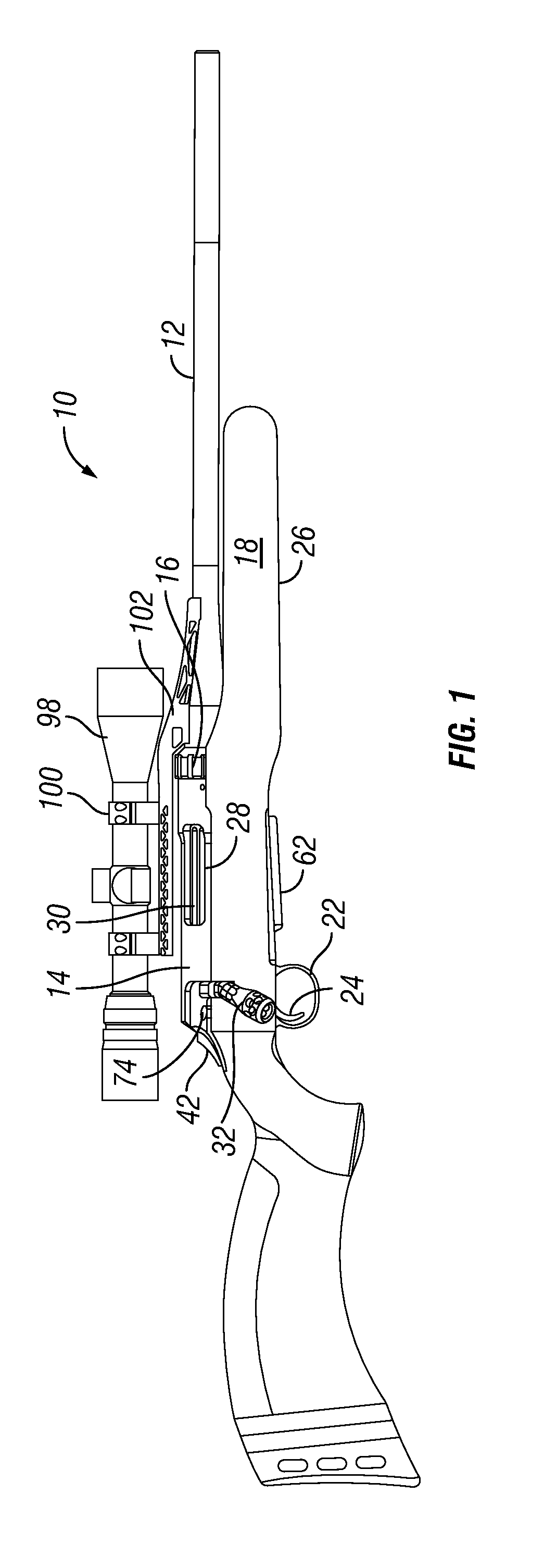 Multi-caliber bolt-action rifle and components
