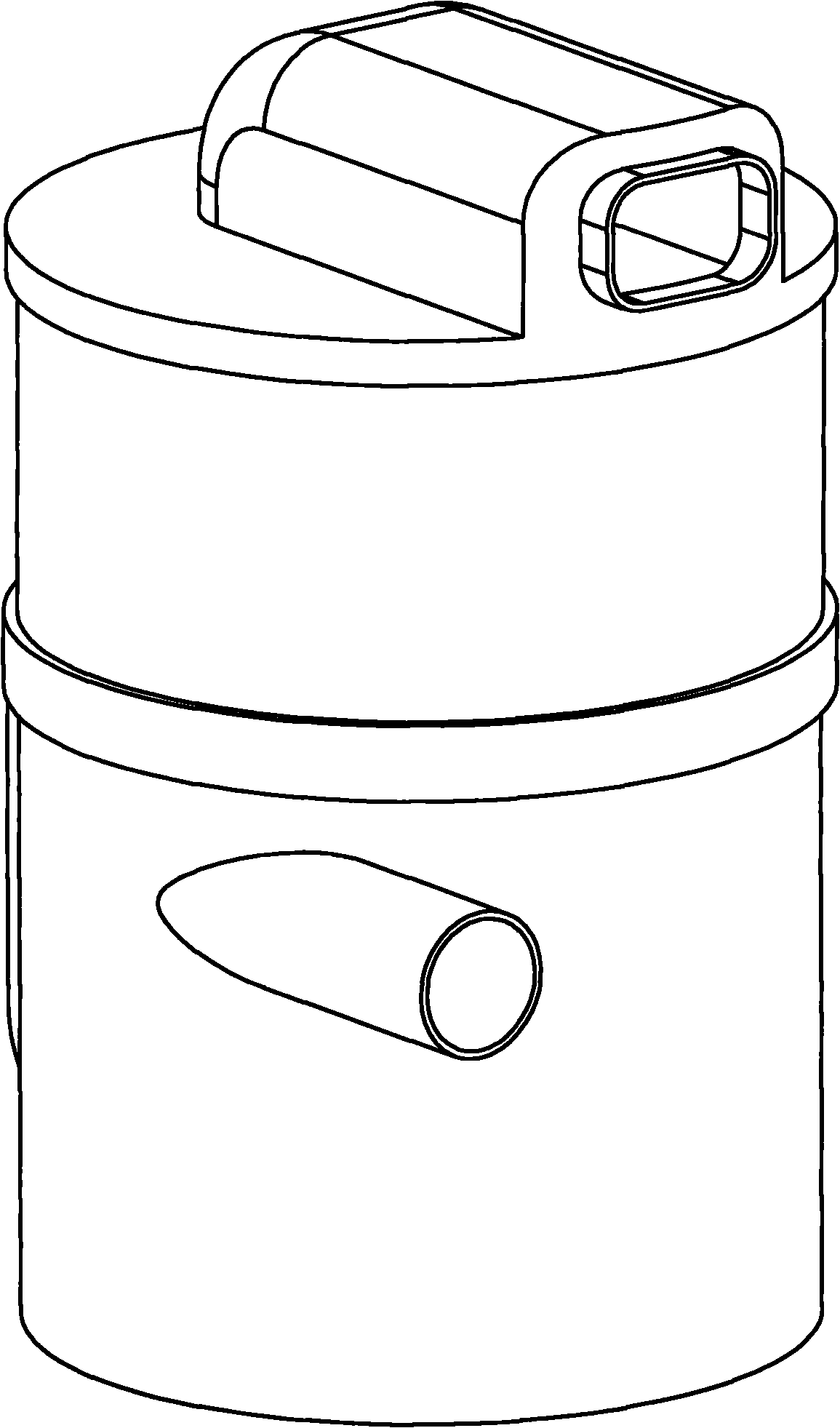 Cyclonic water filtration dust collecting device