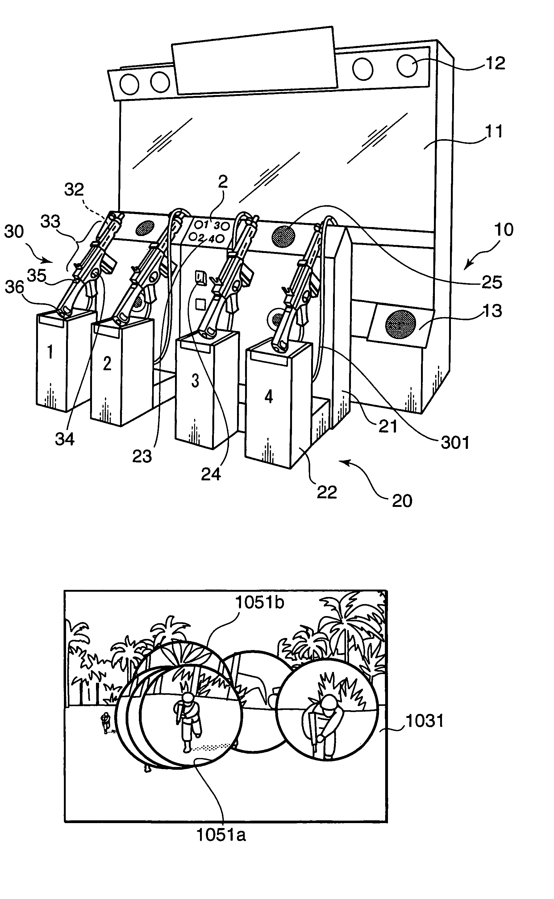 Video game apparatus, image processing method and program