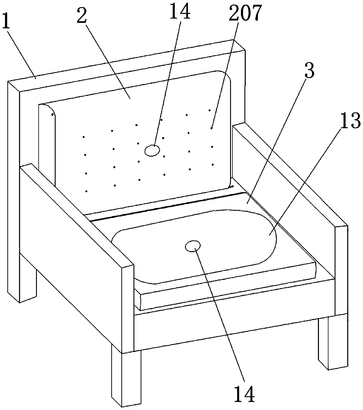 Adjustable inflatable sofa