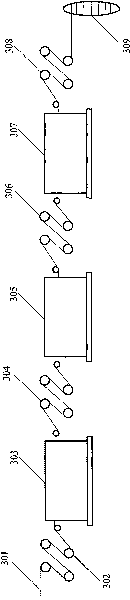 Draft process and equipment thereof for polyethylene fibres with superhigh molecular weight