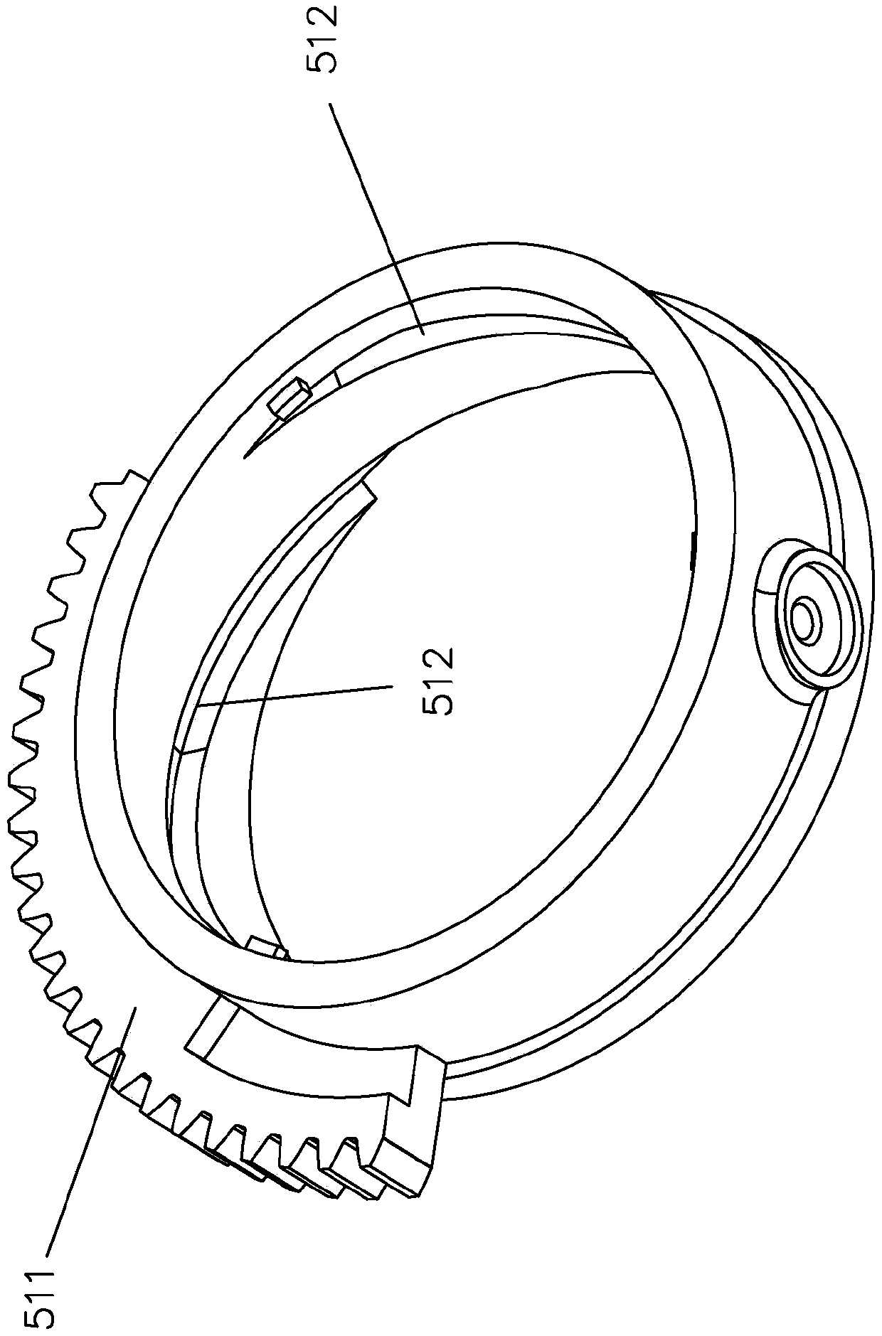 Optical lens back focus adjusting device