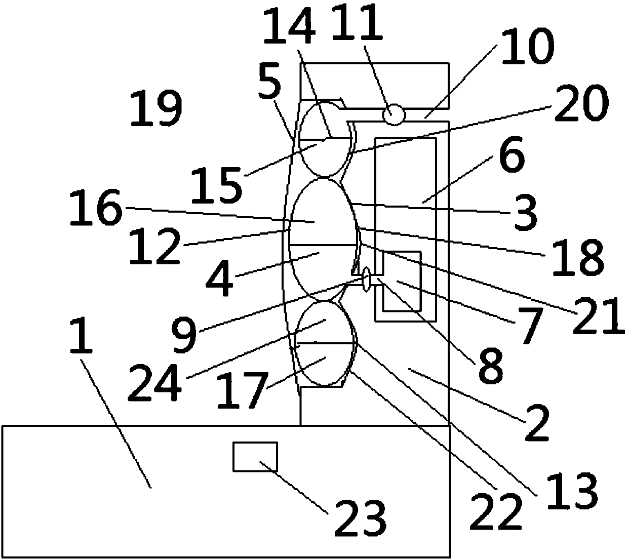 Automobile seat with adjustable backrest