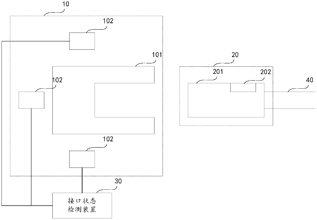 Network interface, interface device, network cable connector and physical intrusion preventing method