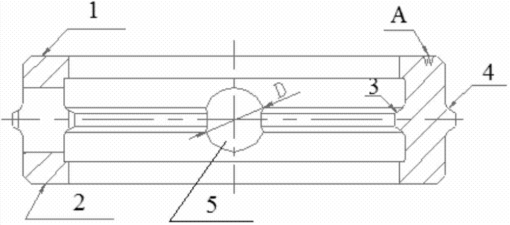 Method for machining circular hole alloy steel cage with inner-and-outer double fore shafts