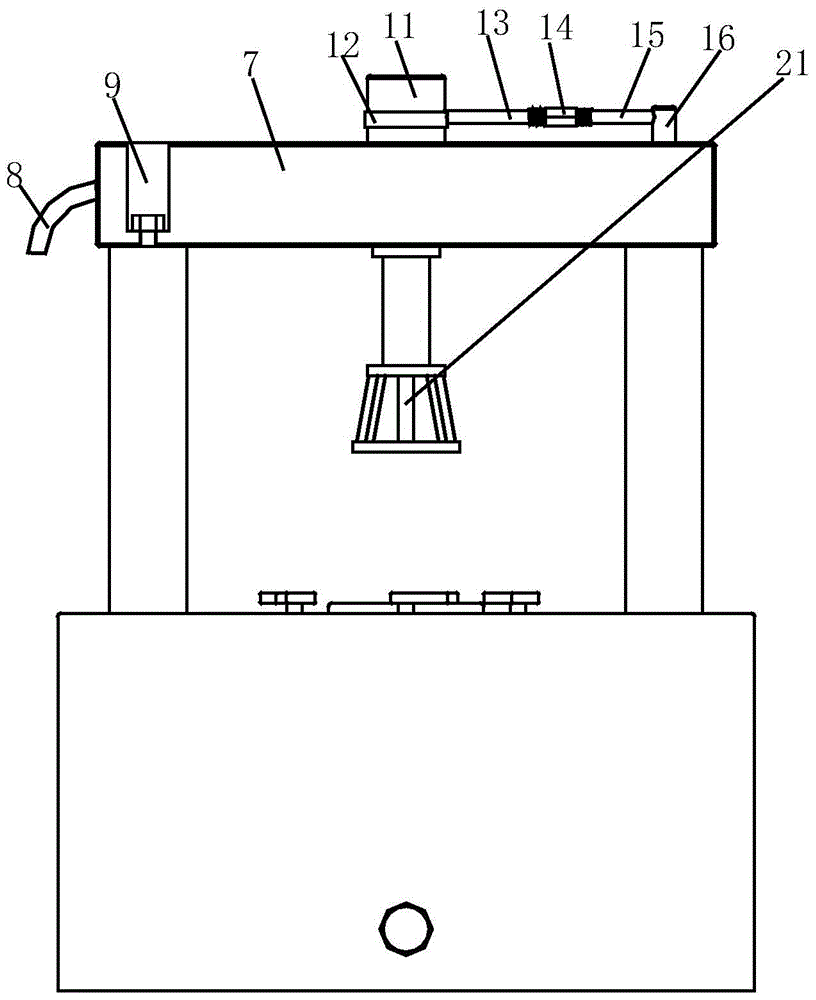 A gate valve air tightness testing platform