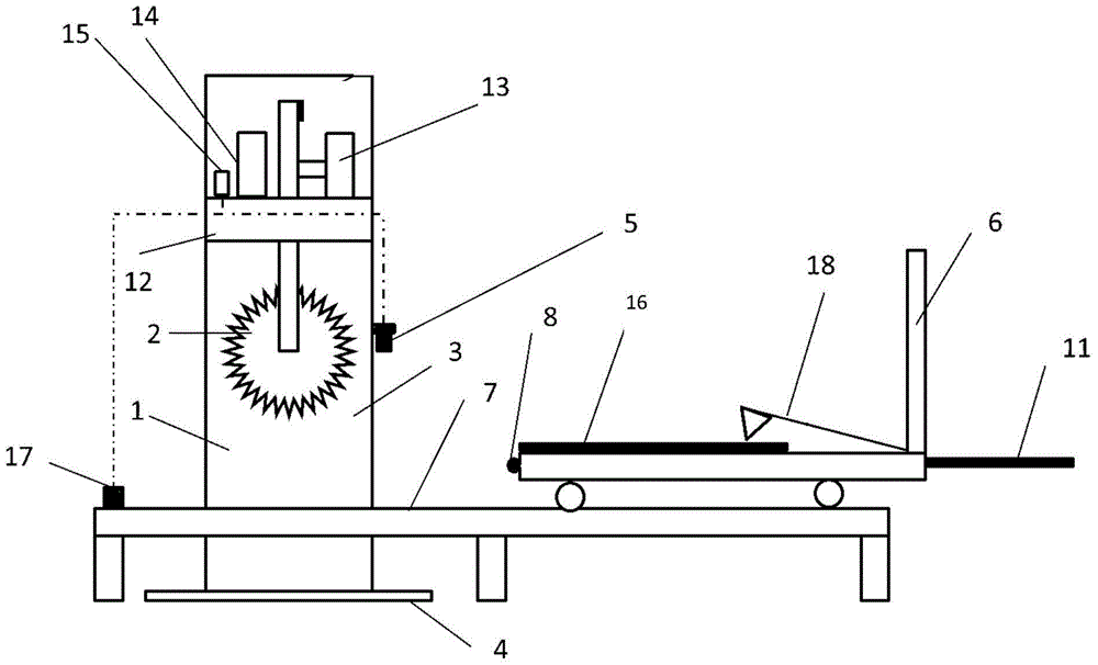 A cutting device for processing plastic structured packing