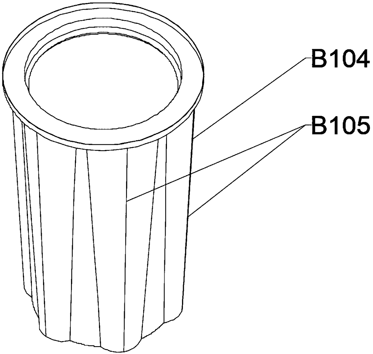 Container releasing aqueous perfume in targeted manner, manufacturing method, and cigarette filter