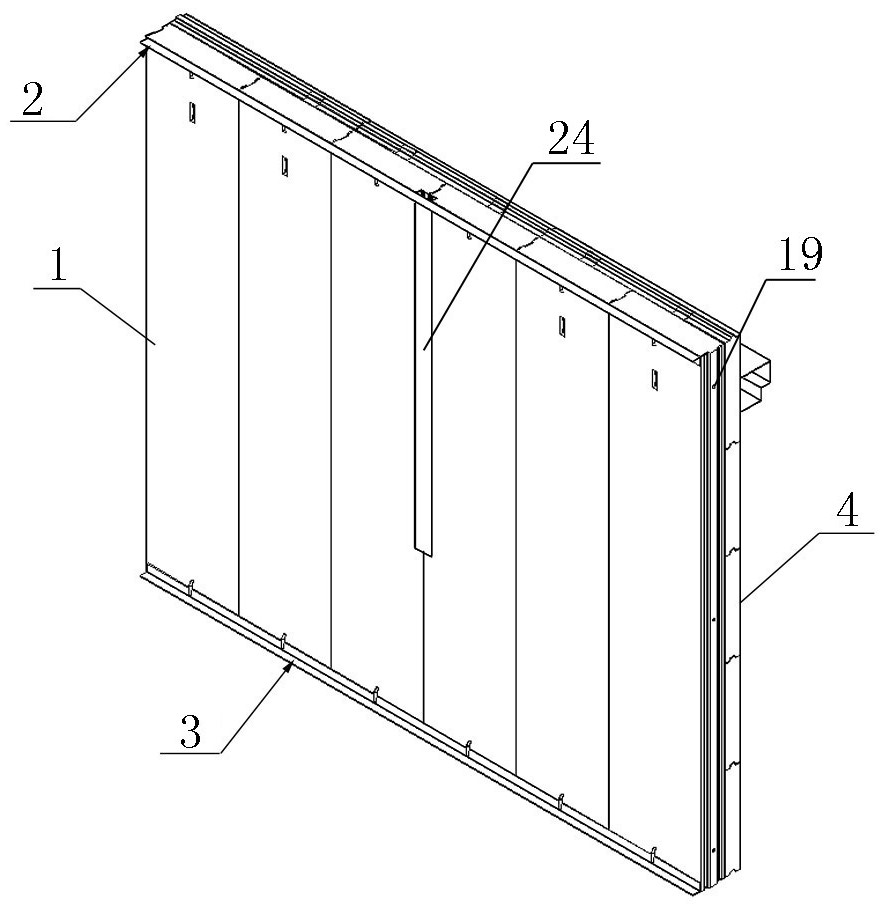 Waterproof heat-insulation spliced large board structure and preparation method thereof