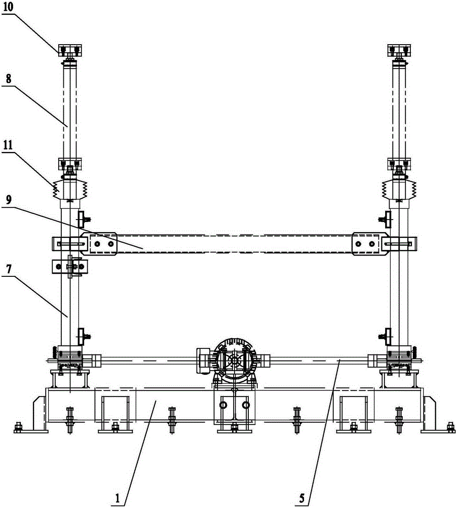 Four-guide-column type lifting machine