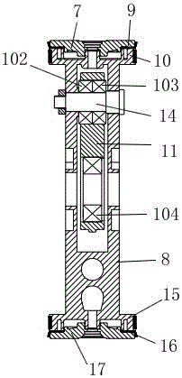 A multi-cylinder opposed piston type oil-free compression device