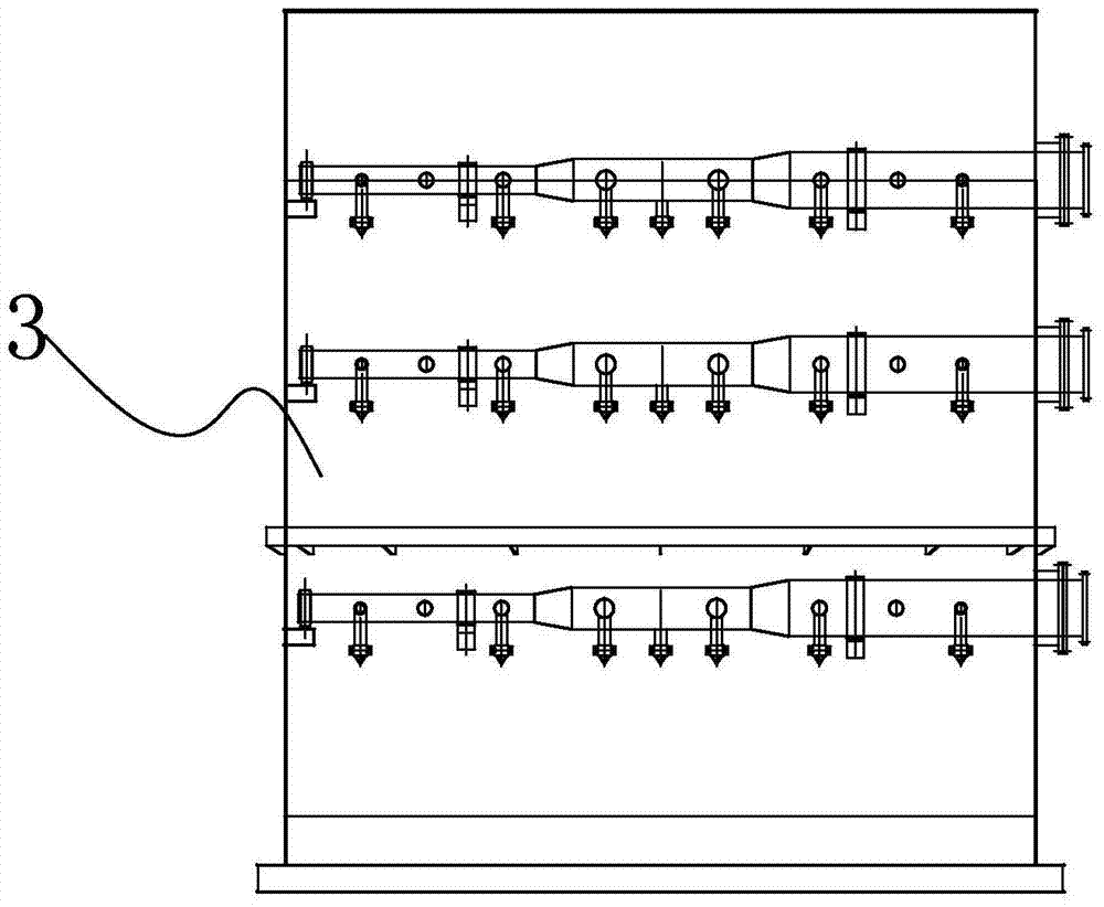 A cyclone reaction device and flue gas desulfurization device