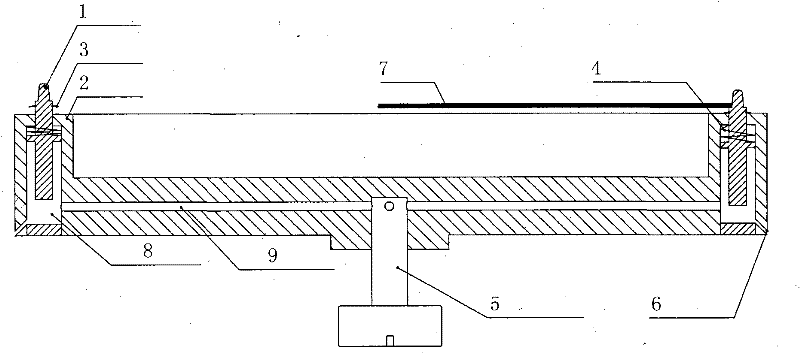 Slice-bearing table device with internal hoistable support column