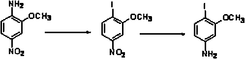 Preparation method of 3-methoxy-4-iodoaniline