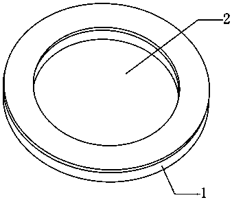 Mirror face ceramic sealing washer and manufacturing method thereof