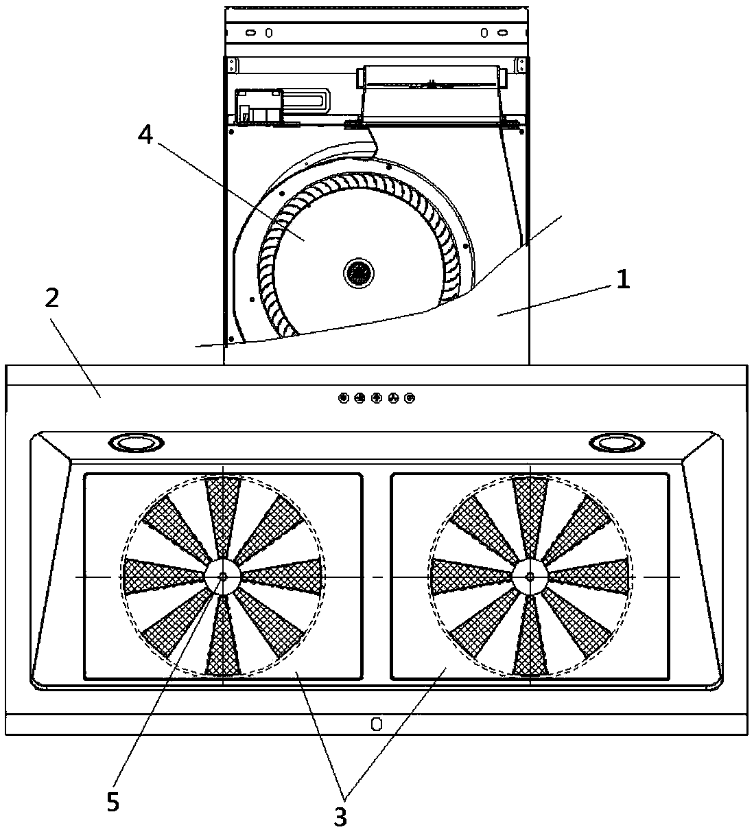 Extractor hood adjustable in air inlet area and control method thereof