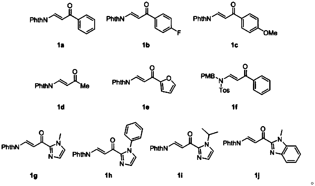 Method for catalyzing asymmetric synthesis of chiral beta-alkynyl-beta-aminoketone derivative