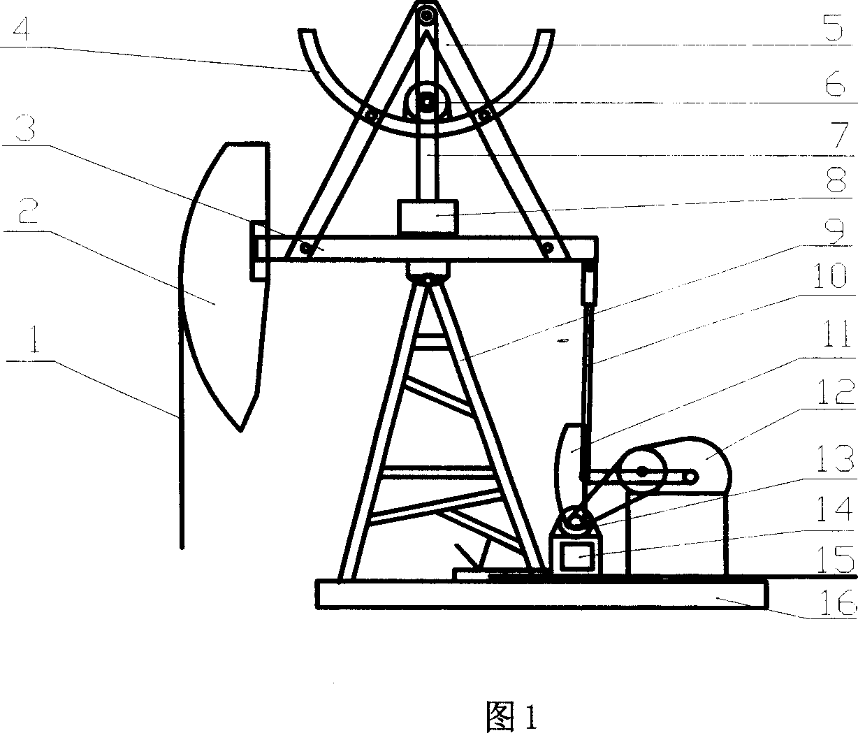 Simple pendulum variable-pitch beam-balanced pump