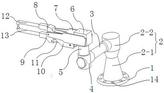 A multi-degree-of-freedom and multi-angle rocker-arm spot welding machine