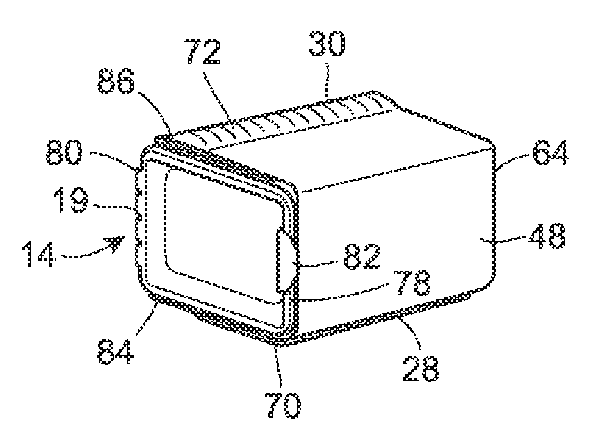 Flexible, stackable container and method and system for manufacturing same