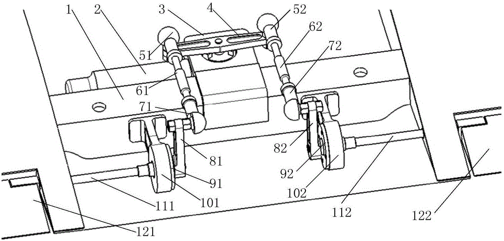 Control surface differential drive mechanism suitable for unmanned aerial vehicle