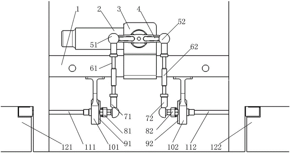 Control surface differential drive mechanism suitable for unmanned aerial vehicle