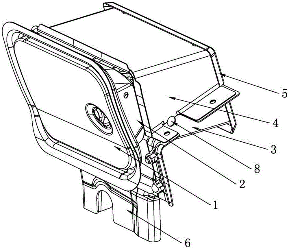 Split type gas filling port seat