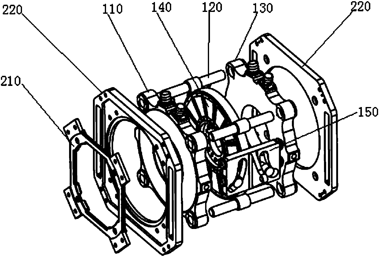 Liquid-cooled disc permanent magnet eddy current flexible retarder applied to direct-push type vehicle