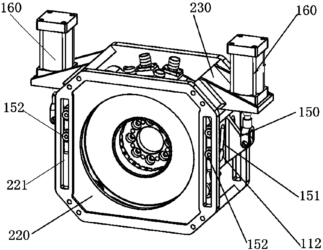 Liquid-cooled disc permanent magnet eddy current flexible retarder applied to direct-push type vehicle