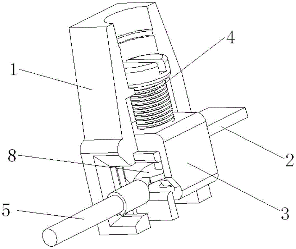 Screw type square box electrical connector