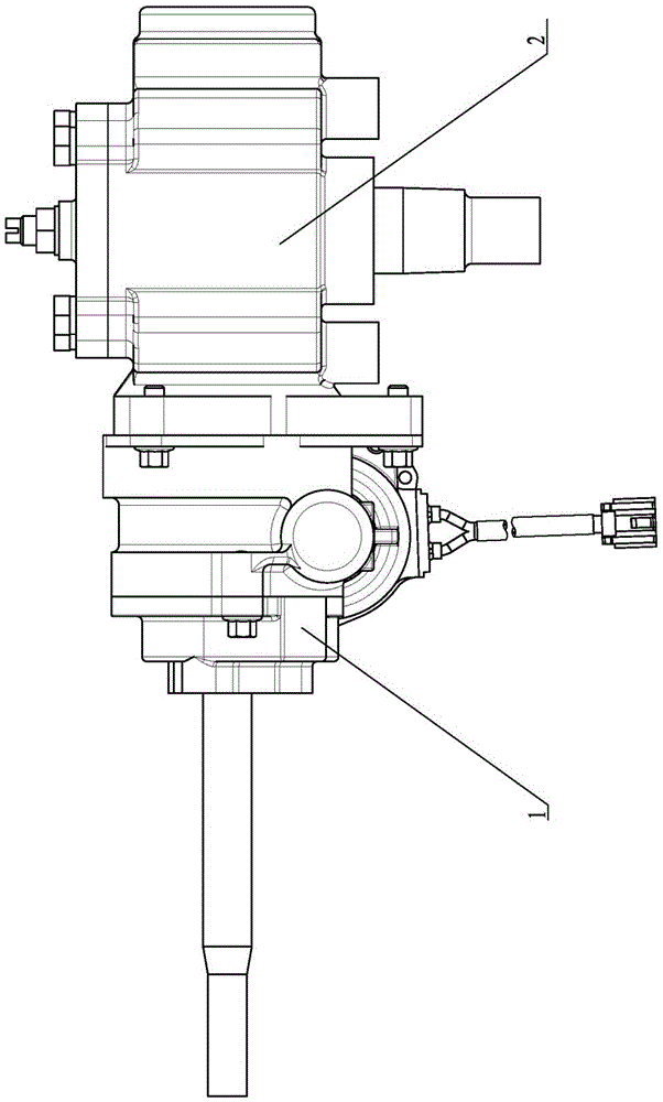 Novel structure of separated type recirculating ball steering gear electric power-assist steering system