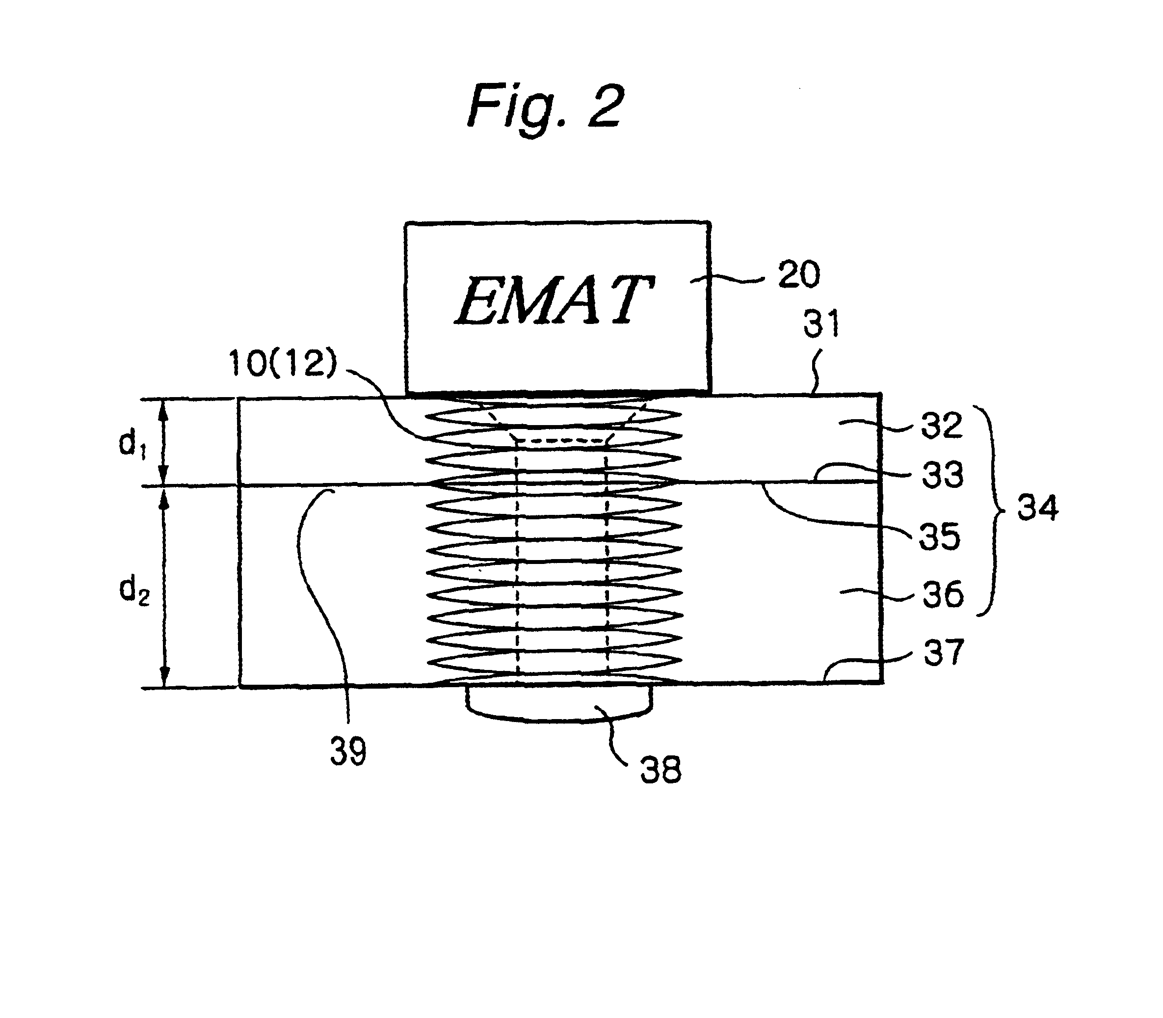 Method and apparatus for diagnosing damages of conductive materials
