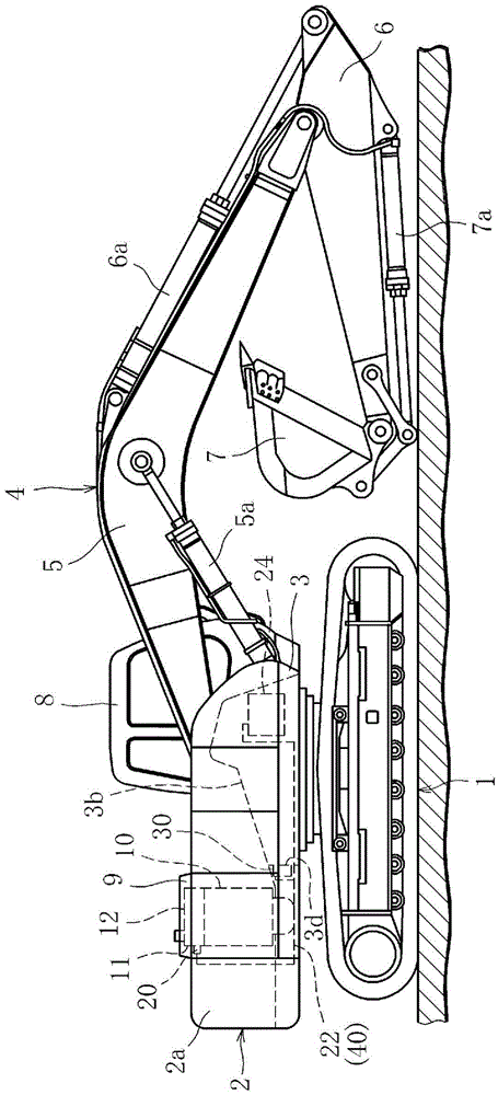 Aqueous urea supply system for construction machine