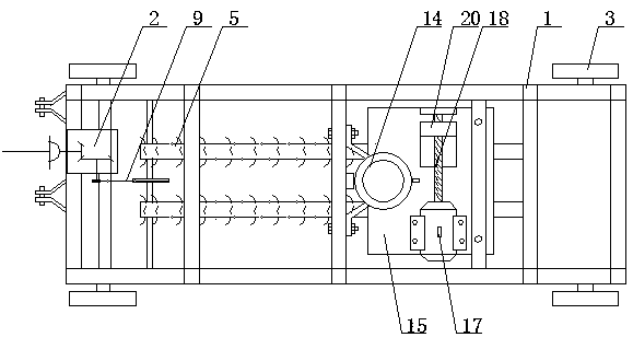 A positioning type yam excavator