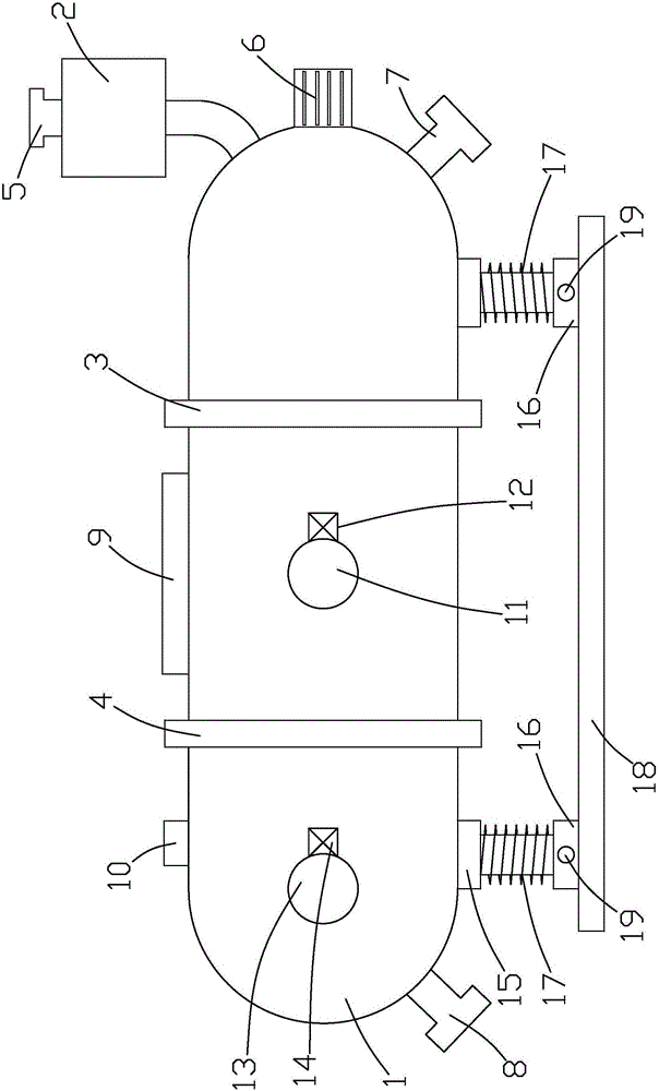 Pipeline type water treatment device for landscape park and installation method of device