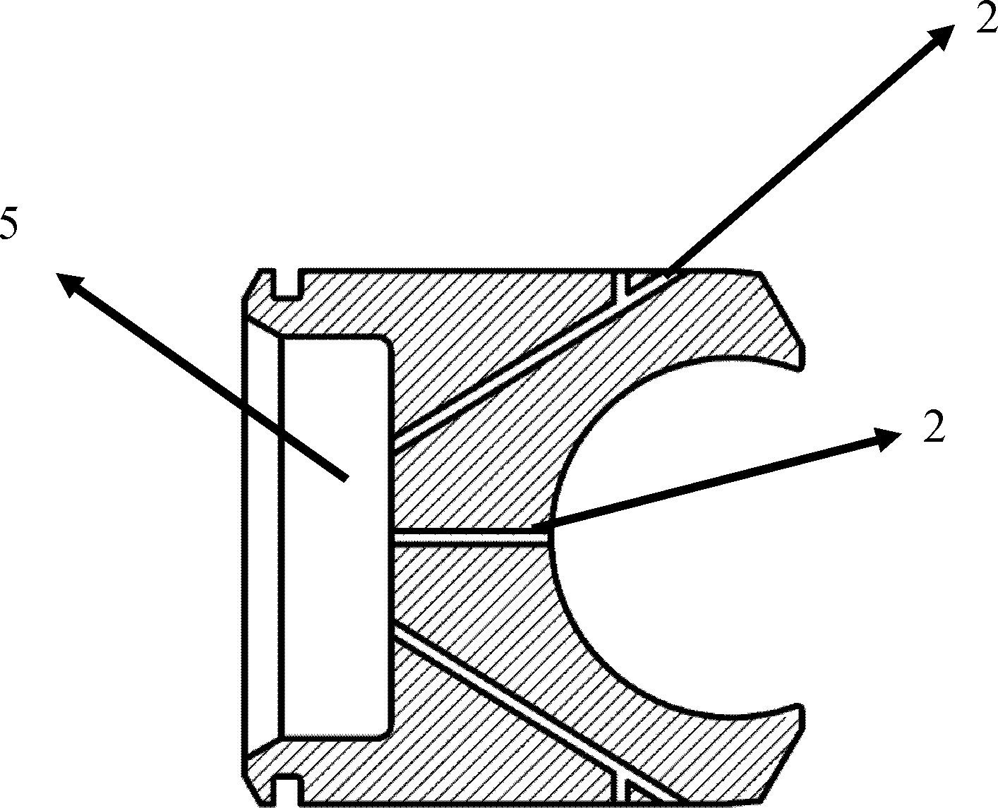 Radial piston used in hydraulic motor