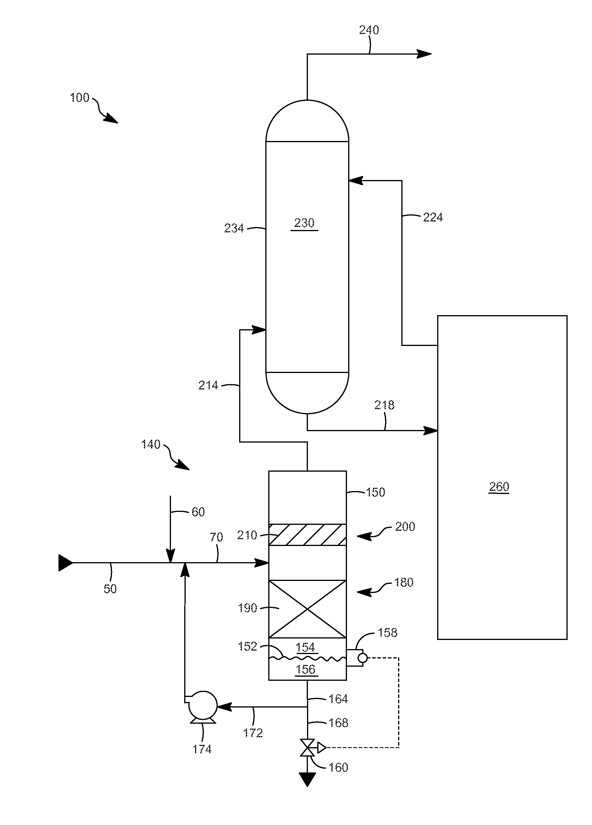 Process for removing carbonyl sulfide in a gas phase hydrocarbon stream and apparatus relating thereto