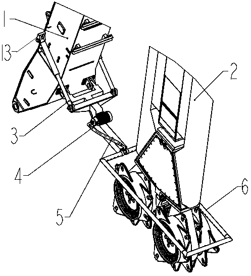 Auxiliary flushing device for double-wheel milling mixer