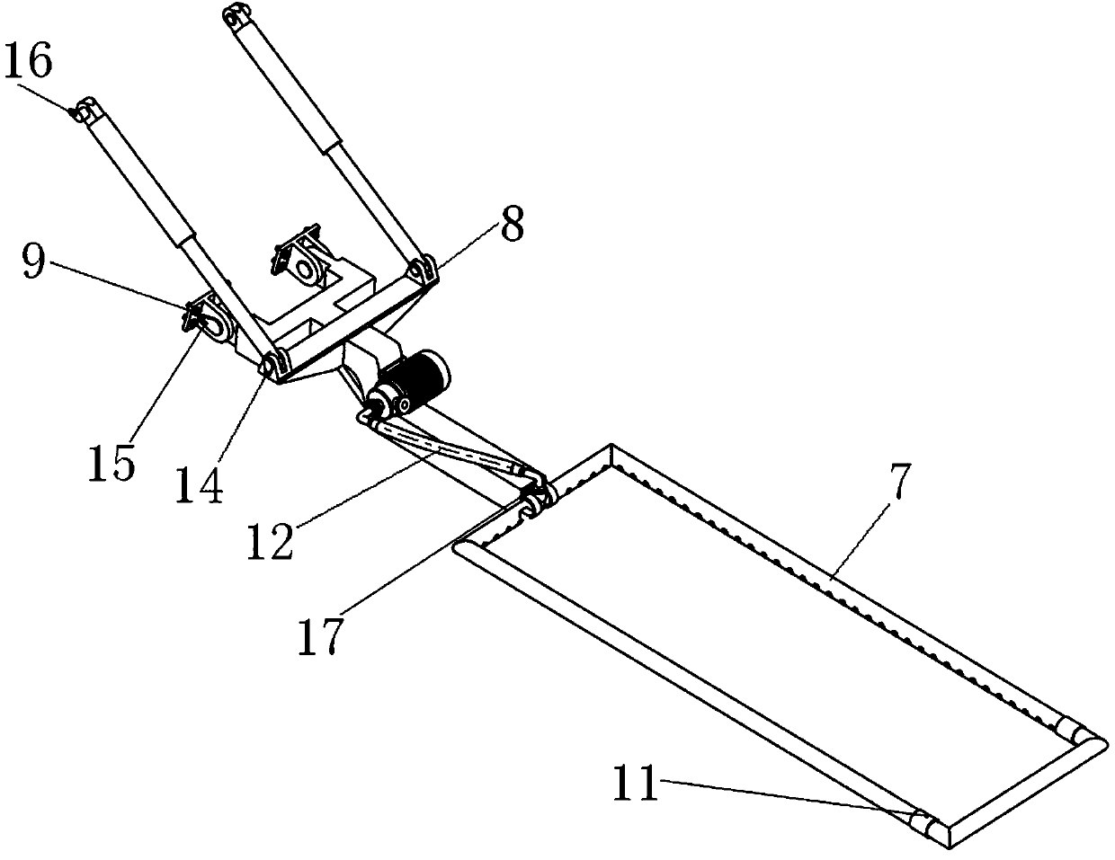 Auxiliary flushing device for double-wheel milling mixer