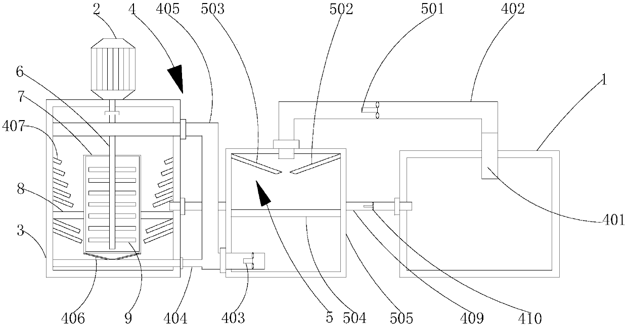 Drying device for environmental-protection production sintering of ferrite magnetic powder