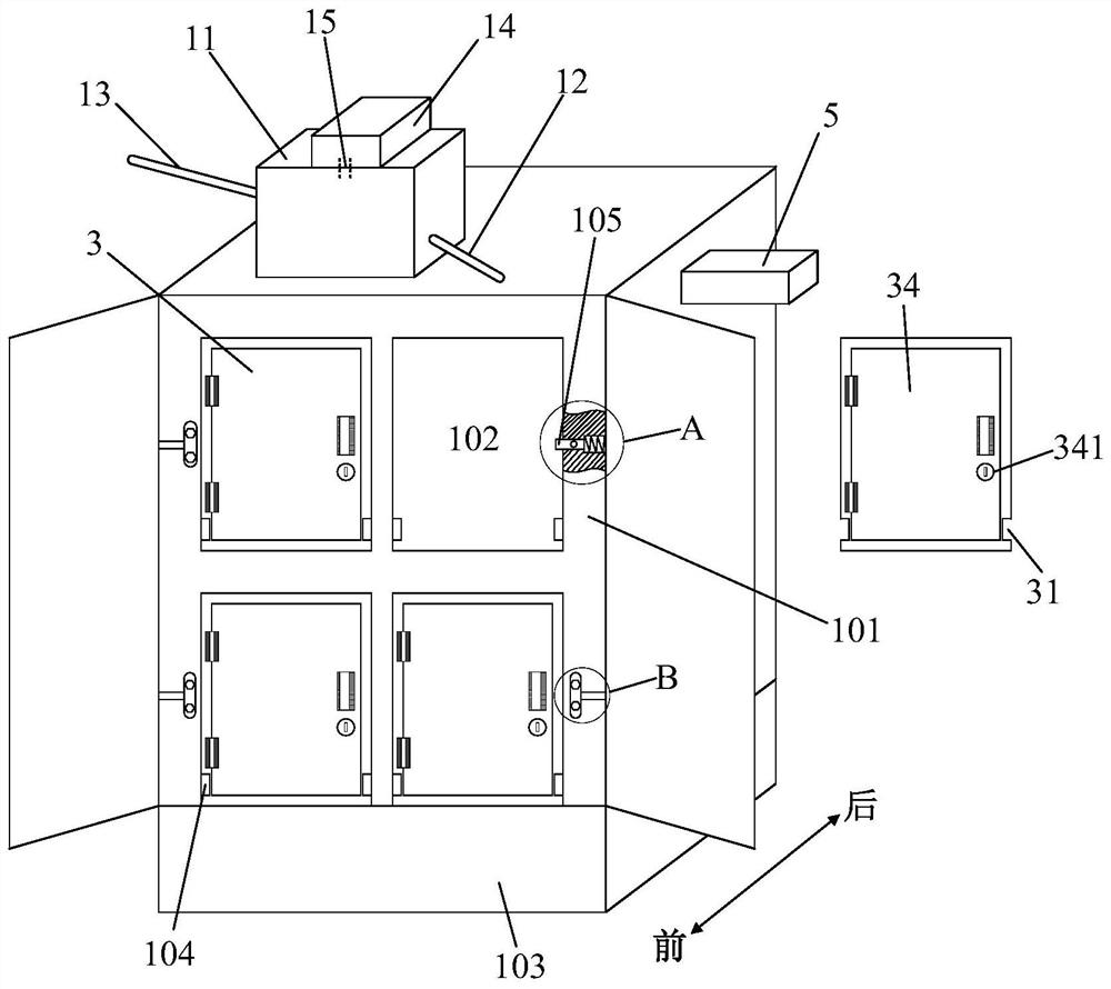 Fireproof cabinet capable of automatically destroying high-confidentiality files and automatic control system thereof