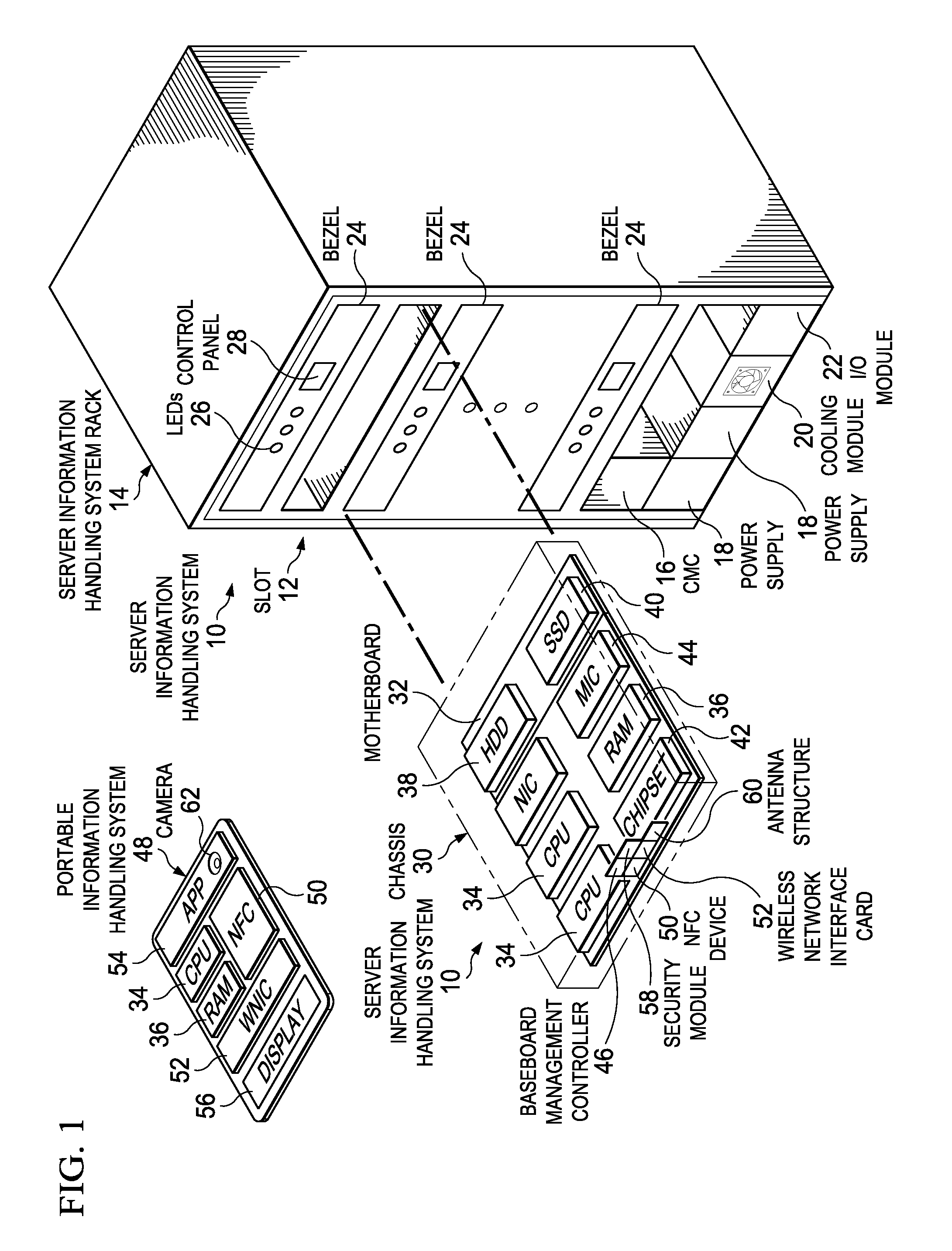 Information handling system secure RF wireless communication management with out-of-band encryption information handshake