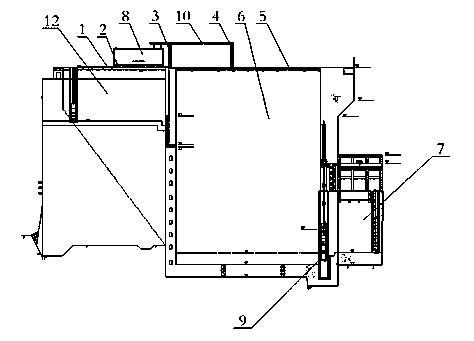 Construction method and device for hoisting of heavy and large part of vertical ship lift