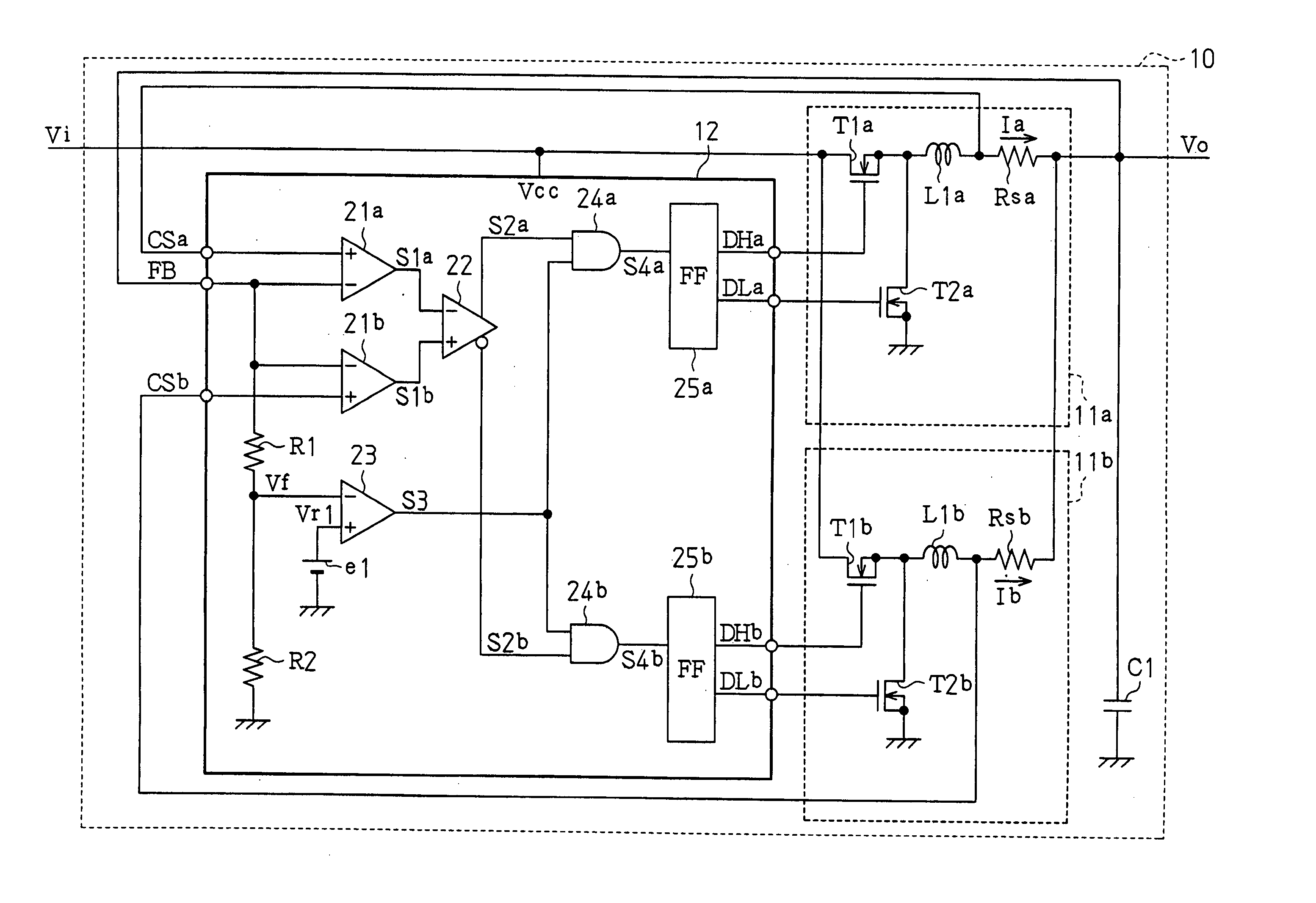 Multi-phase DC-DC converter and control circuit for multi-phase DC-DC converter