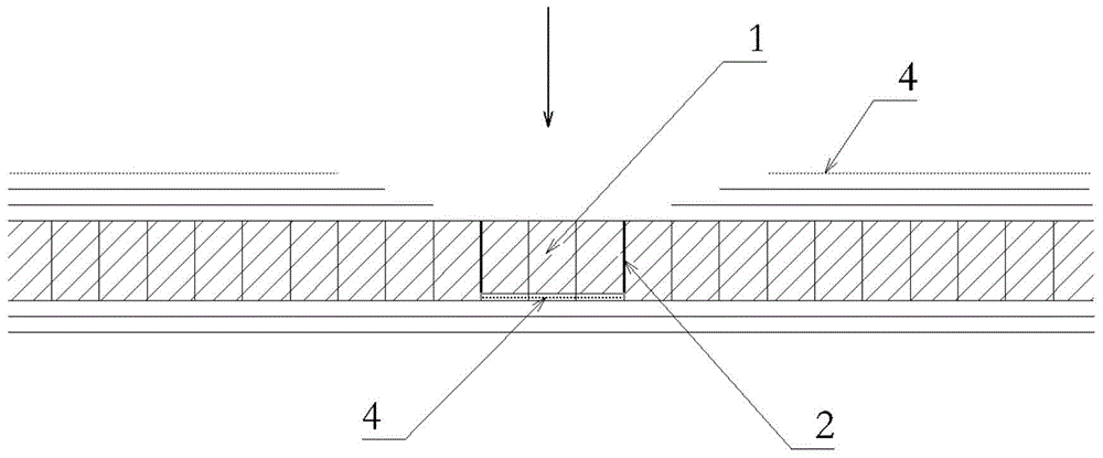 Repairing method for honeycomb sandwich structure