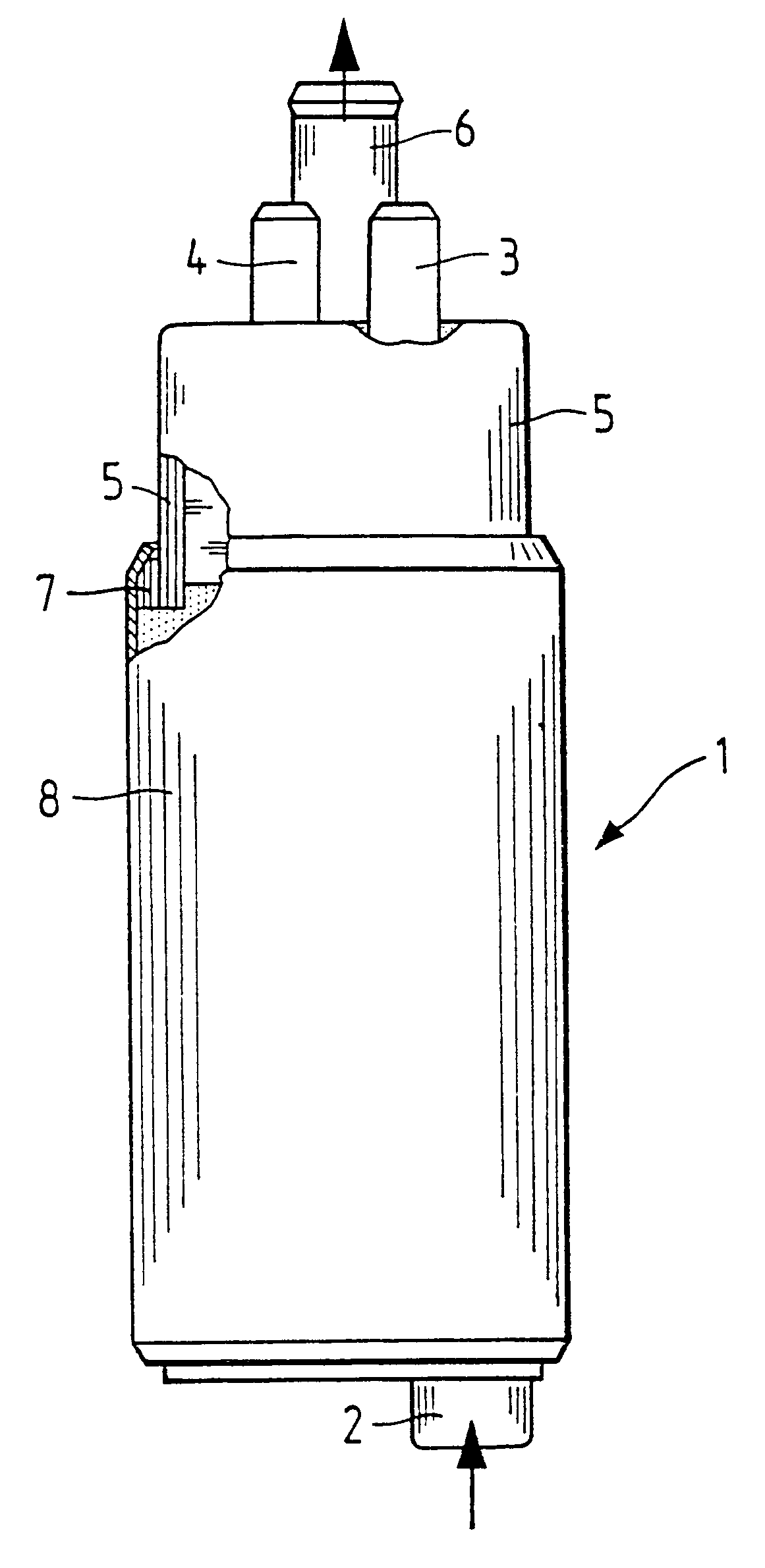 Housing for a fuel pump driven by an electric motor