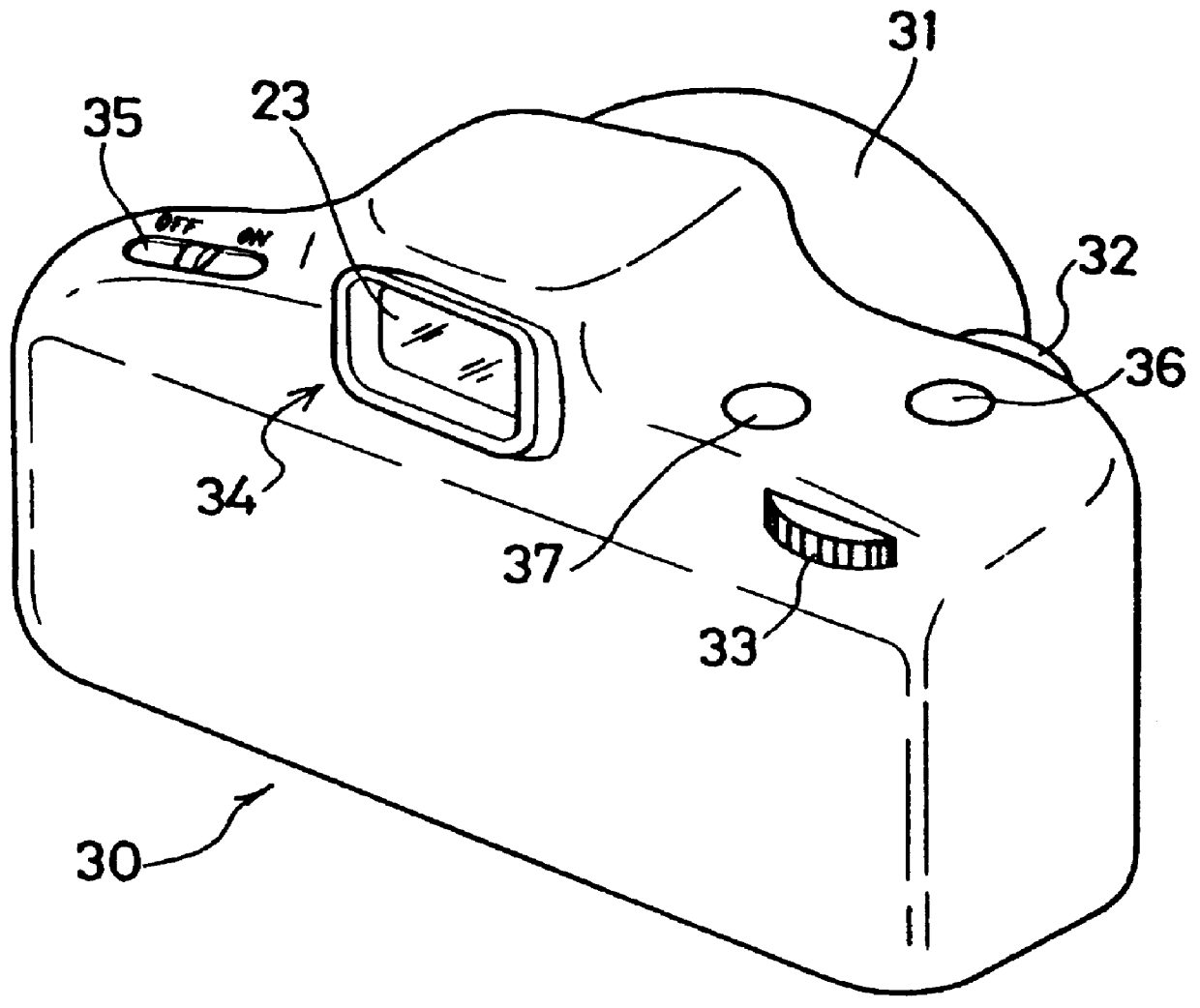 Camera capable of displaying the level of visual effect