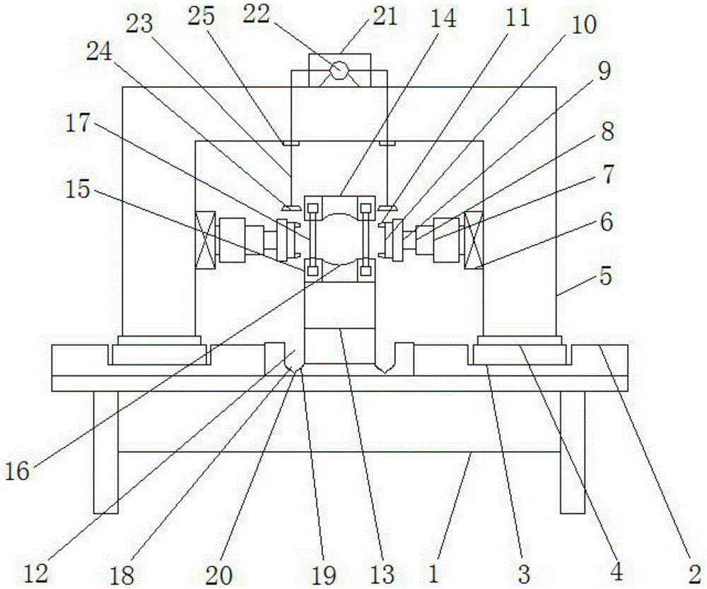 Drilling and carving device for damping framework