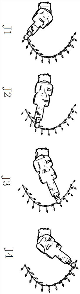 Axis motion optimization method of a six-axis robot in a three-dimensional printing device