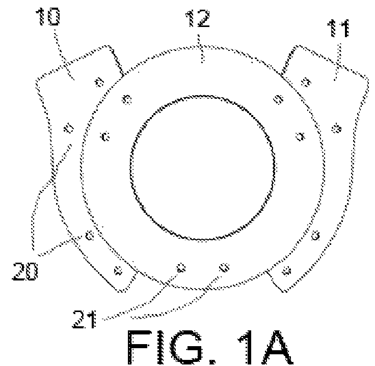 Rigid fixture for coupling one or more transducers to the upper back of the human body